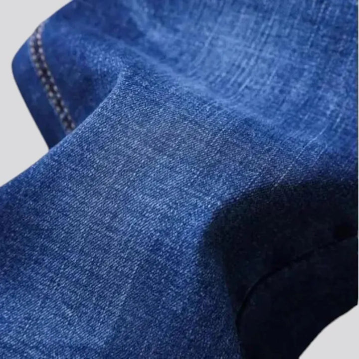 Stretchable mid-rise men's jeans