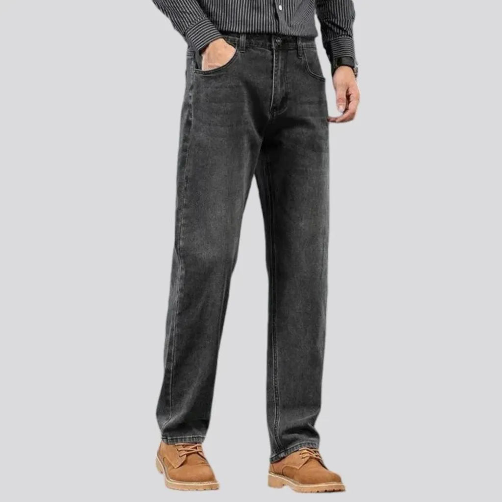 High rise men's jeans