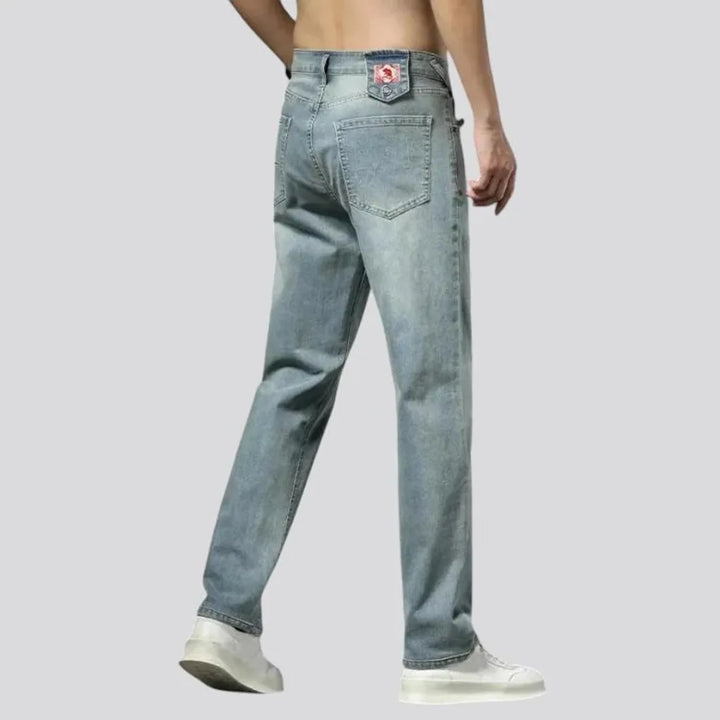 High rise stylish men's jeans