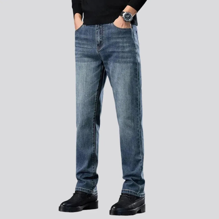 Elastic fit retro jeans for men