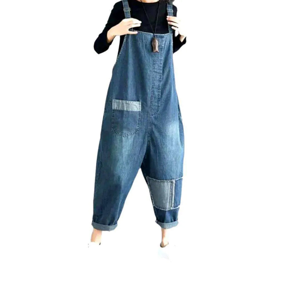 Fashion Jean Dungaree for Ladies - Blue