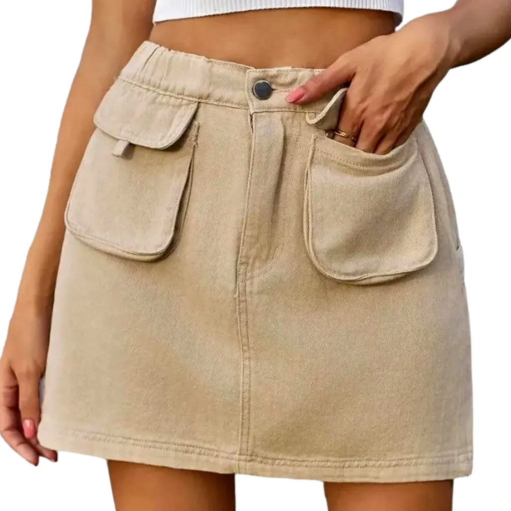 Fashion mini women's jean skirt