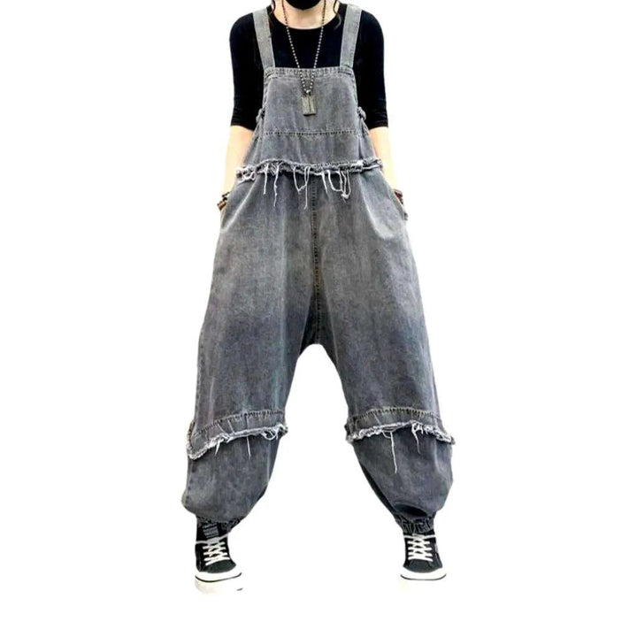 Fashion Women's Jean Overall - Grey