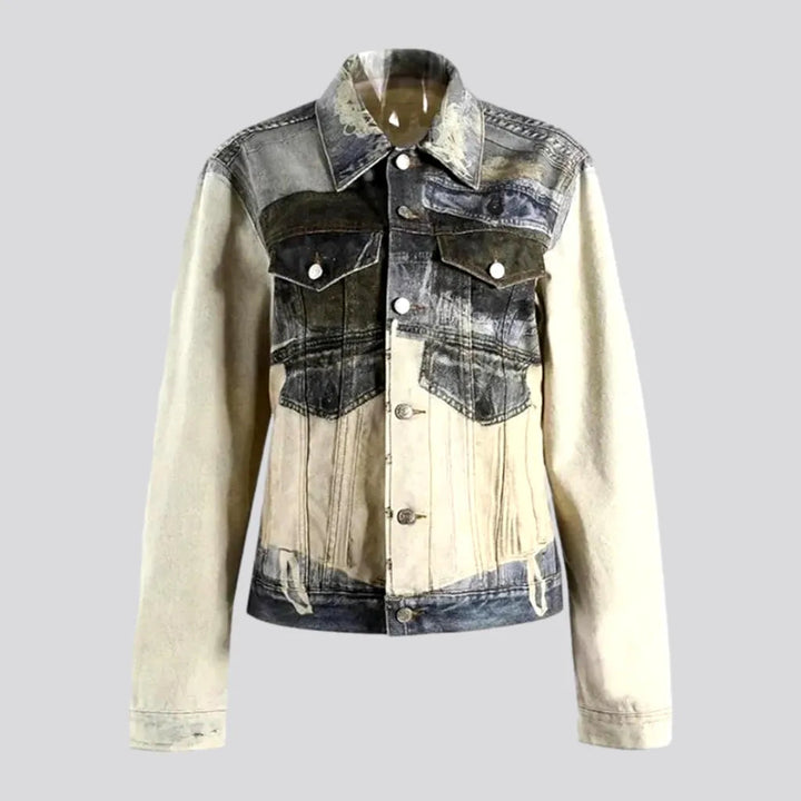 Fashionable Oversized Painted Women's Jean Jacket | Jeans4you.shop