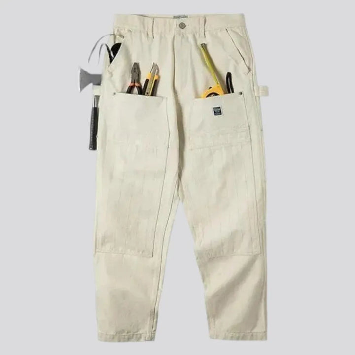 Monochrome fit carpenter-loop labor men's jeans