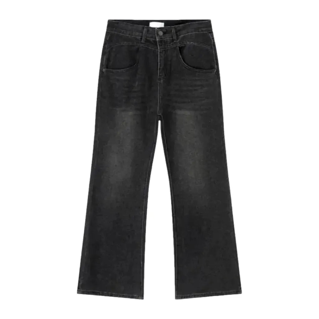 Floor-length vintage jeans