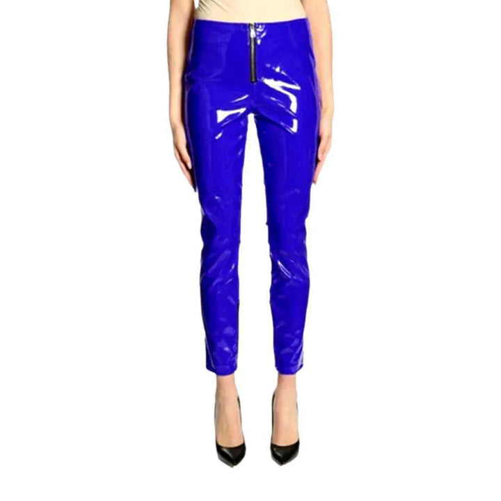 High-waist skinny denim pants for women