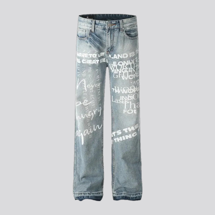 Light Pattern Medium Rise Men's Jeans | Jeans4you.shop