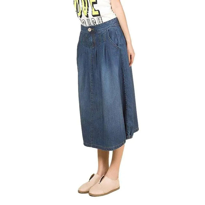 Long bubble skirt for women