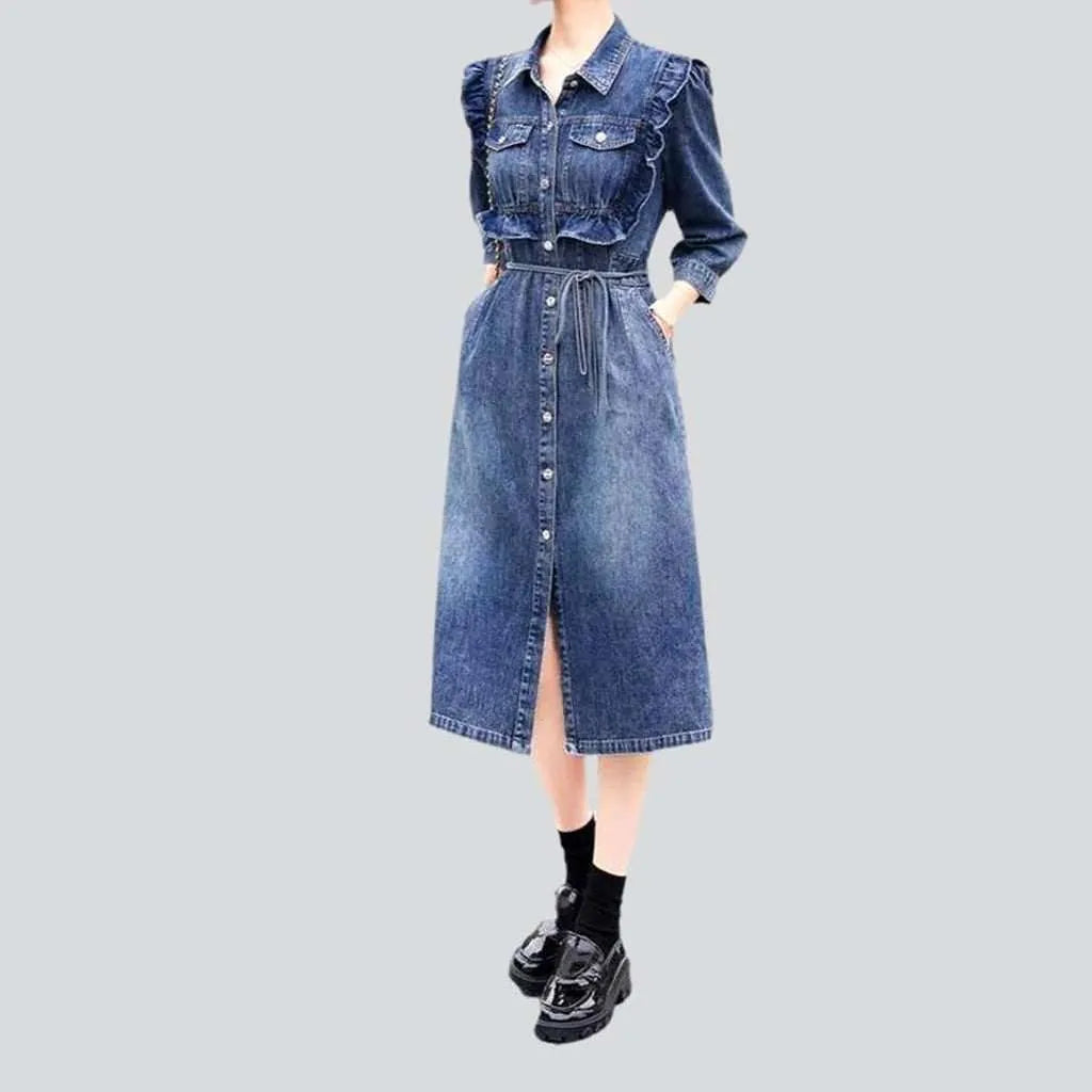 Long shift 90s denim dress | Jeans4you.shop