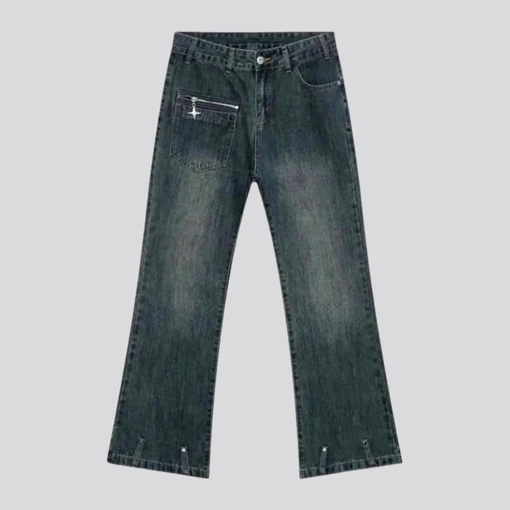 Loose Fit Abraded Jeans for Men | Jeans4you.shop