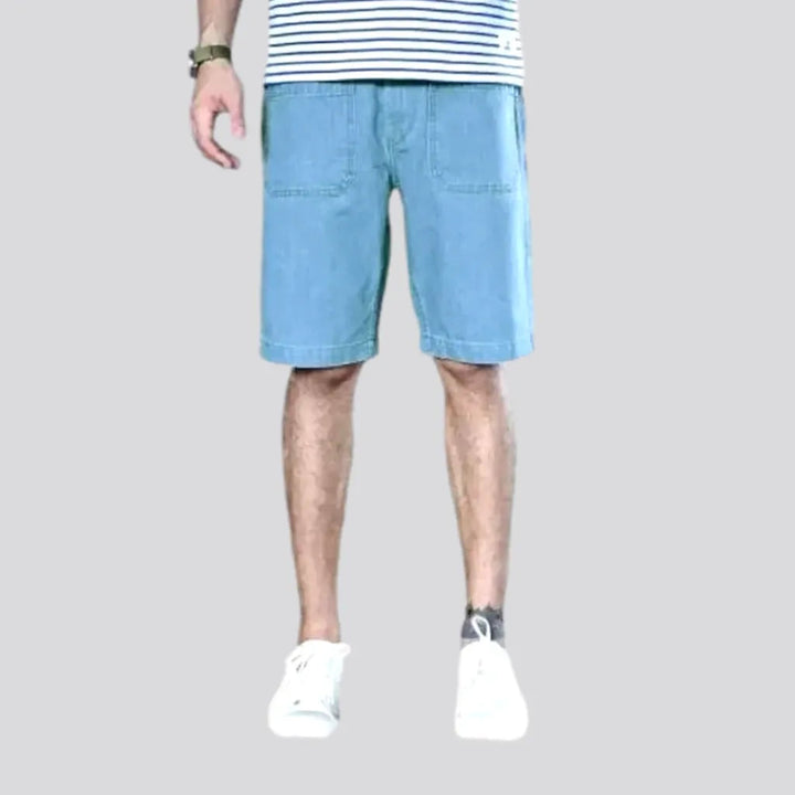 Loose Fit Light Wash Men's Denim Shorts | Jeans4you.shop