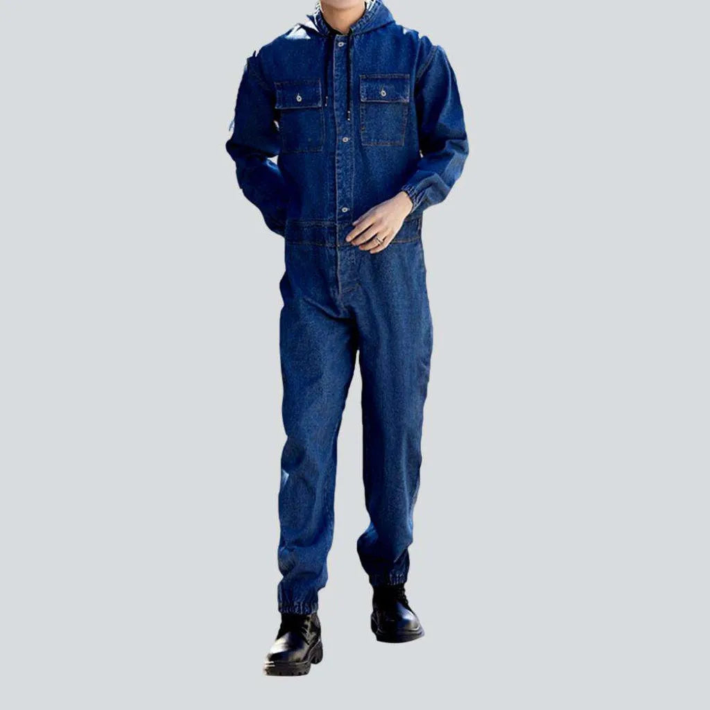 Loose fit men's denim jumpsuit | Jeans4you.shop