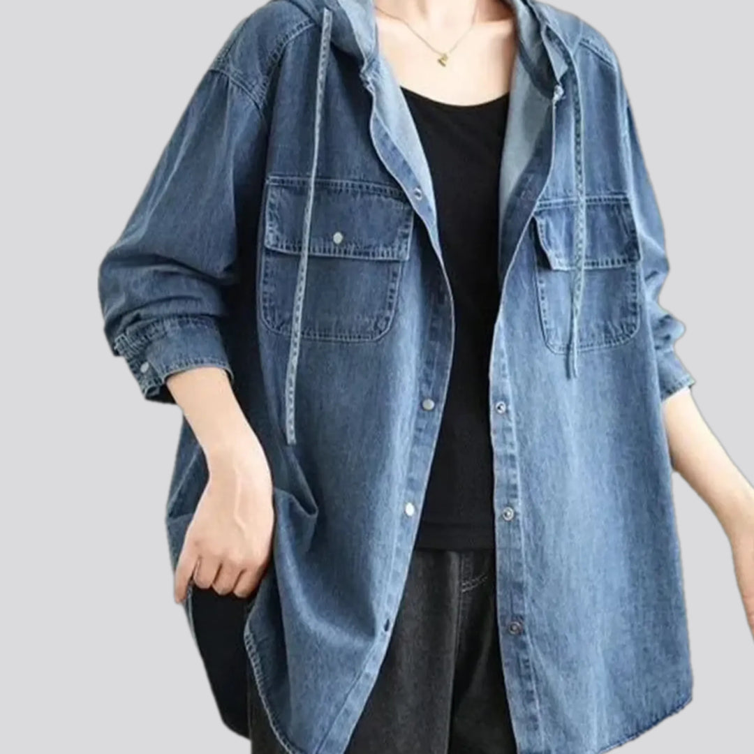 Medium Casual Oversized Denim Jacket for Women | Jeans4you.shop