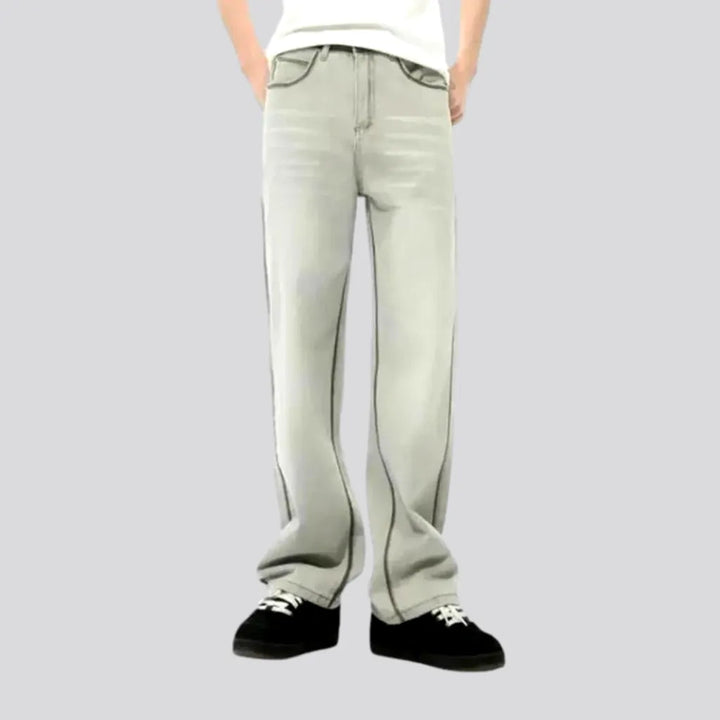 Mid Rise Straight-cut Jeans for Men | Jeans4you.shop