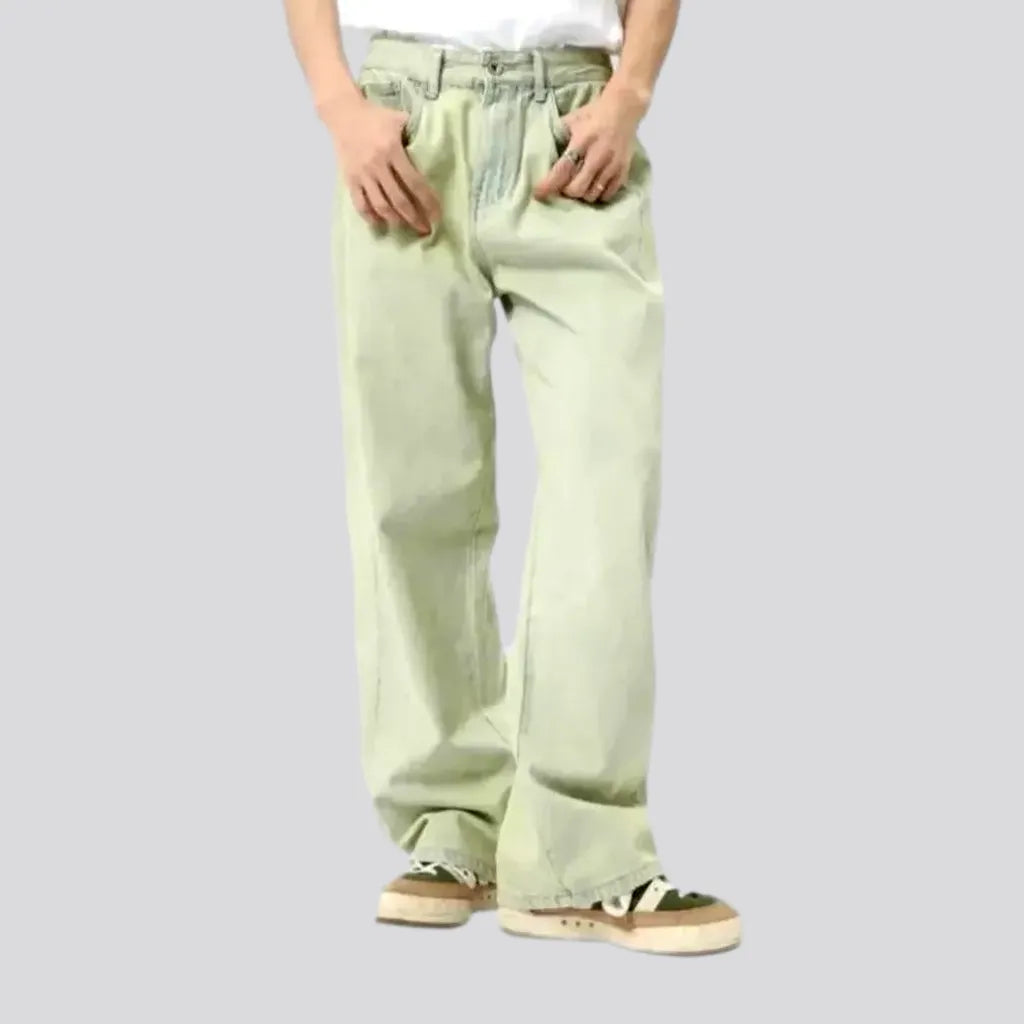 Mid Rise Yellow-cast Men's Jeans | Jeans4you.shop