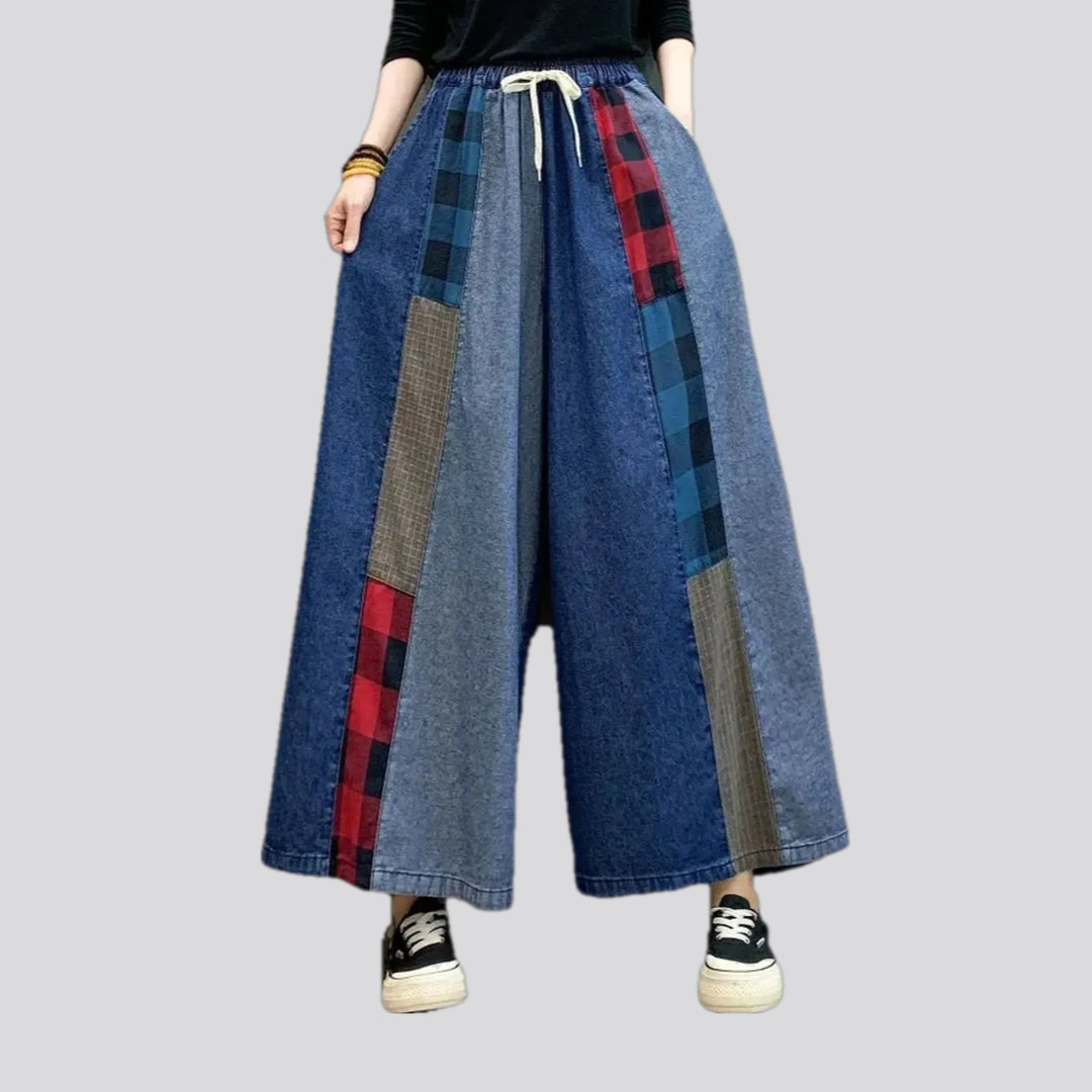 Mixed Patterns Fashion Women's Jean Culottes | Jeans4you.shop