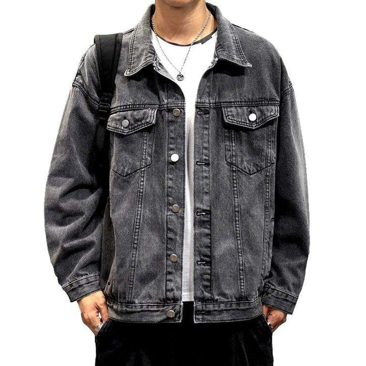 Outerwear oversized men's denim jacket