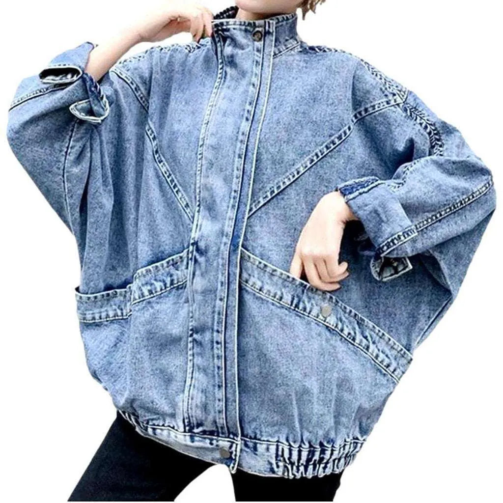 Patchwork y2k denim jacket
 for women