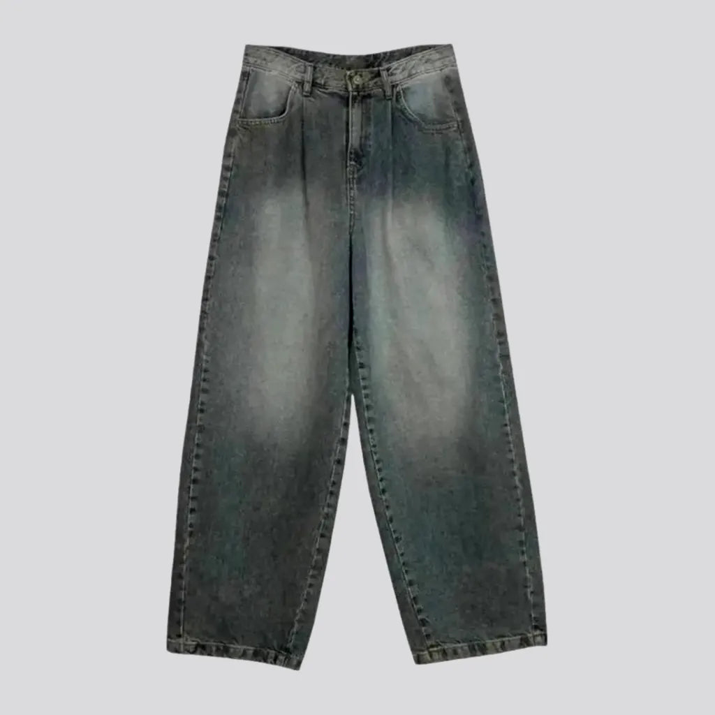 Pleated Waistline Baggy Jeans for Men | Jeans4you.shop