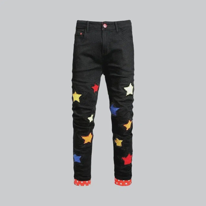 Y2k men's patchwork jeans | Jeans4you.shop