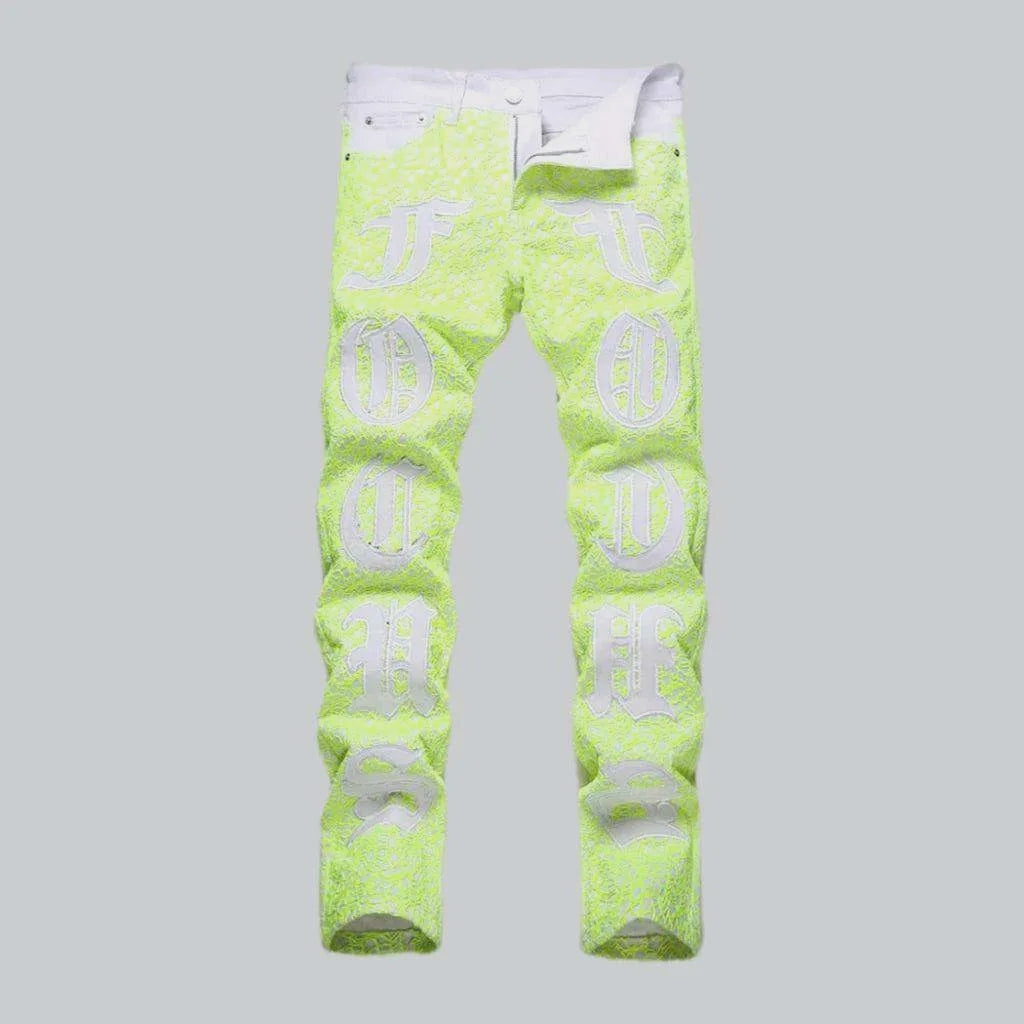 Skinny acid men's green jeans | Jeans4you.shop