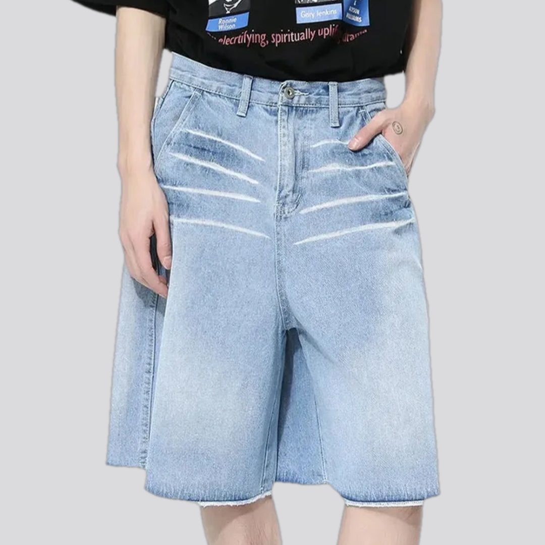 Raw Hem 90s Fashion Men's Jean Shorts | Jeans4you.shop