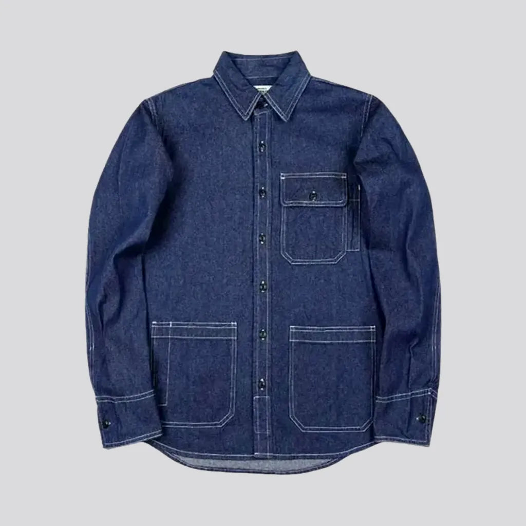 Regular Fit Chambray Men's Denim Shirt | Jeans4you.shop