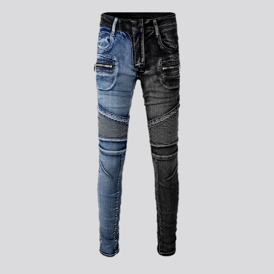 Retro Creased Tight Fit Men's Jeans | Jeans4you.shop