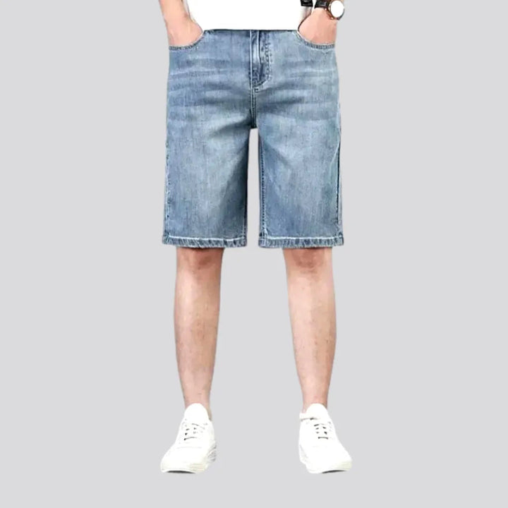 Sanded Light Wash Stylish Men's Denim Shorts | Jeans4you.shop