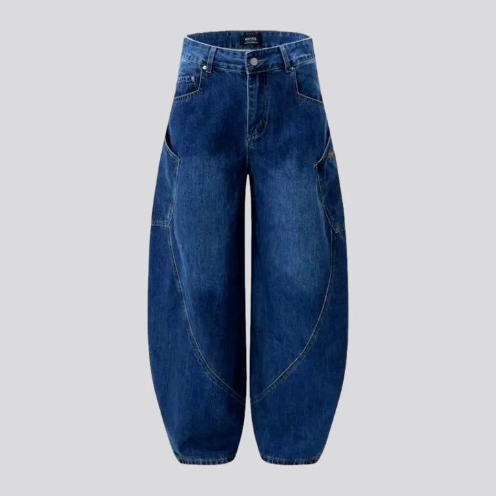 Sanded Stonewashed Baggy-fit Jeans for Men | Jeans4you.shop