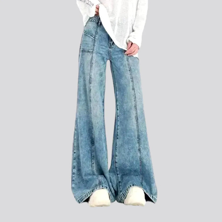 Sanded Wide Fit Retro Women's Jeans | Jeans4you.shop