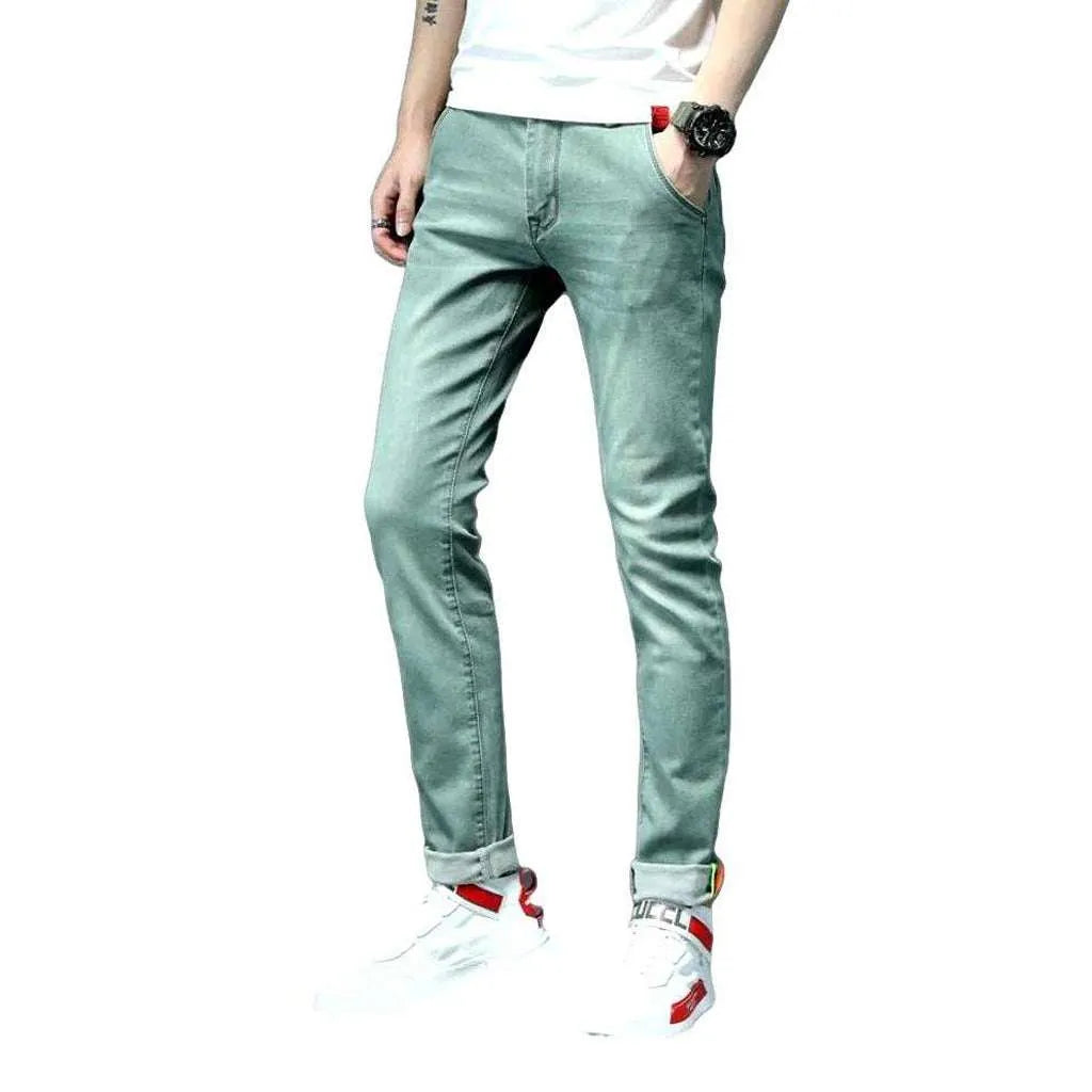 Slim color jeans for men