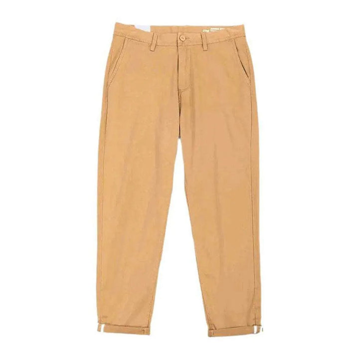 Slim high-waist men's jean pants