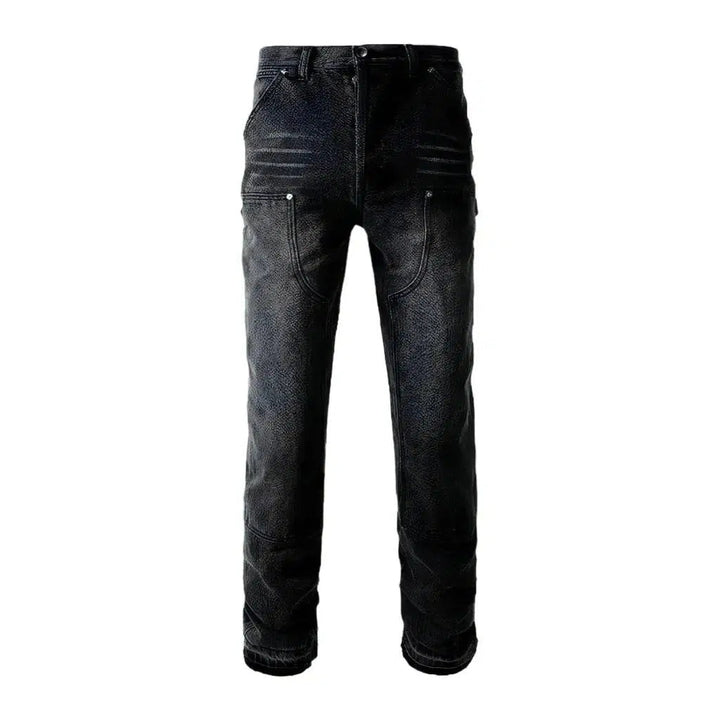 Slim raw-hem jeans
 for men