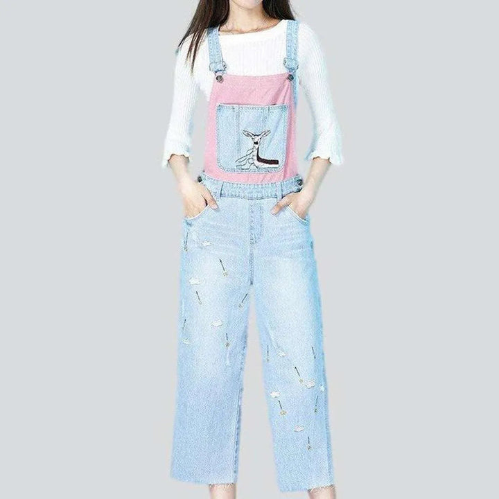 Street denim dungaree for ladies | Jeans4you.shop