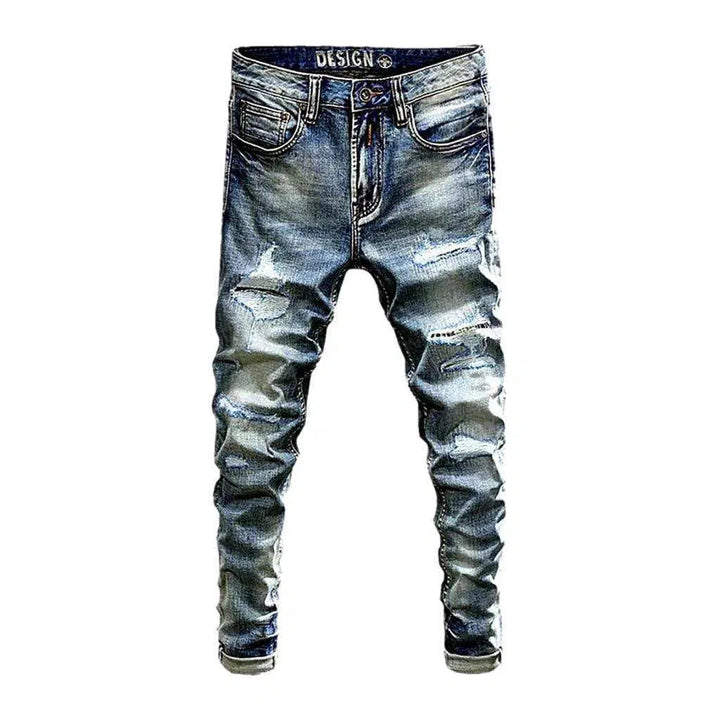 Street sanded jeans
 for men