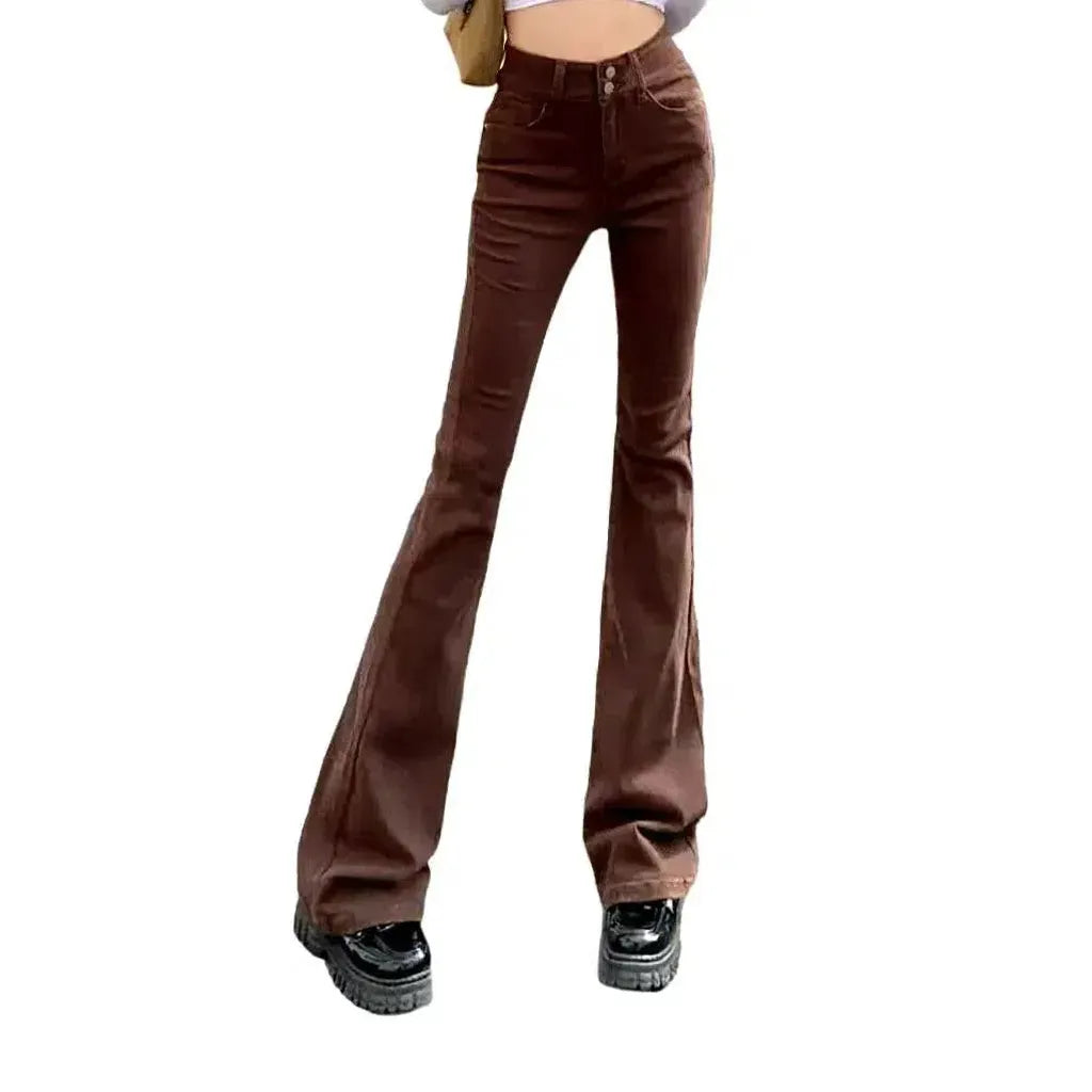 Street women's stonewashed jeans