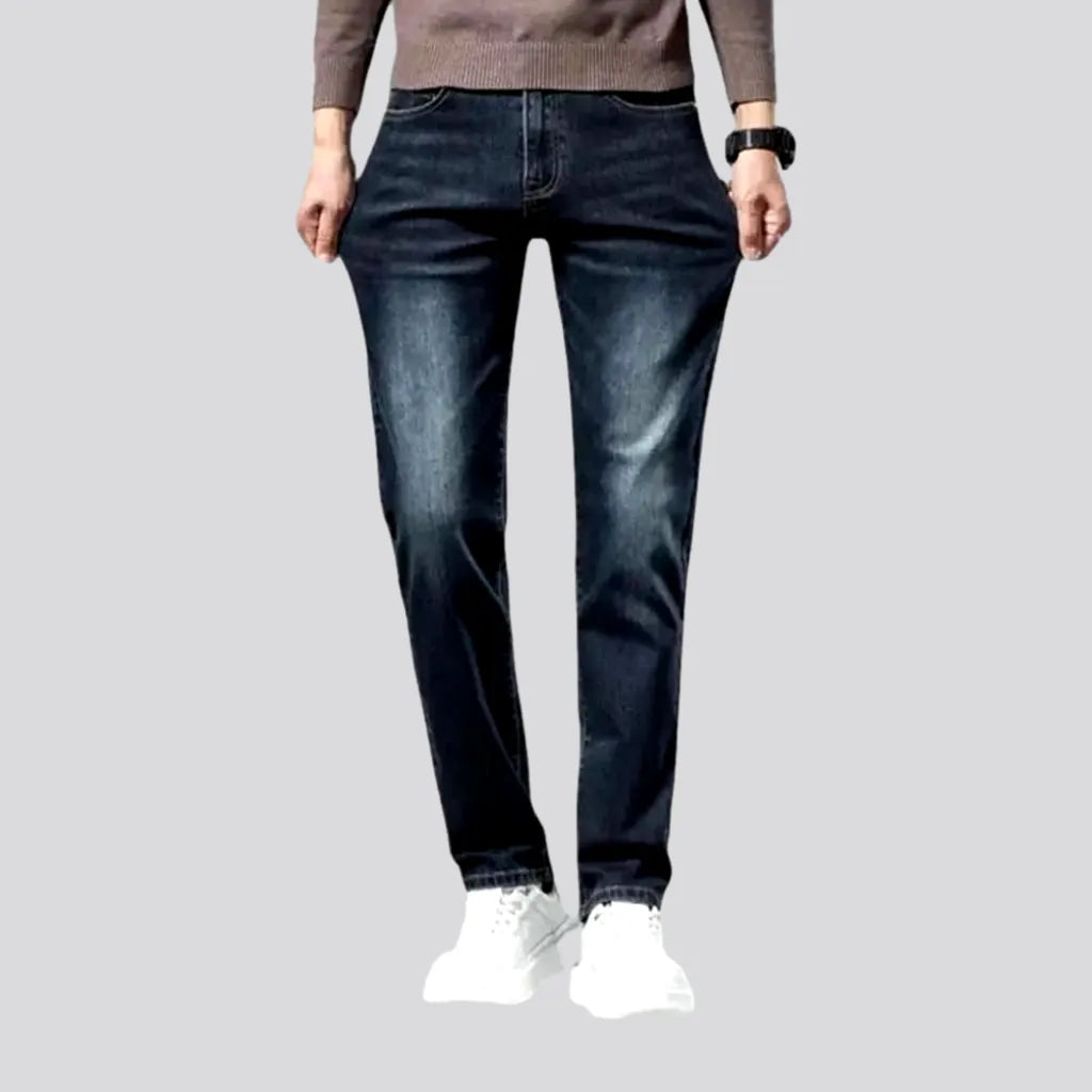 Stretchable Dark Fading Jeans for Men | Jeans4you.shop