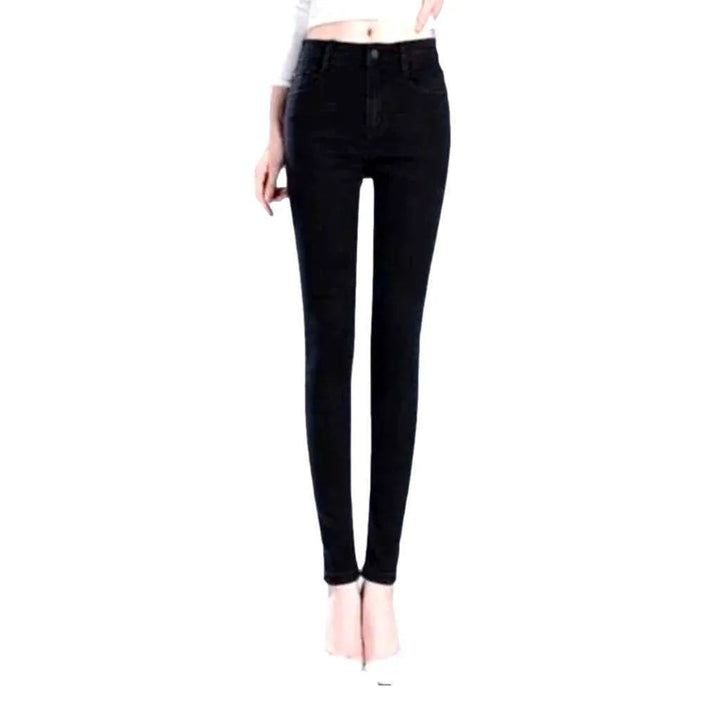 Stretchy monochrome jeans for ladies