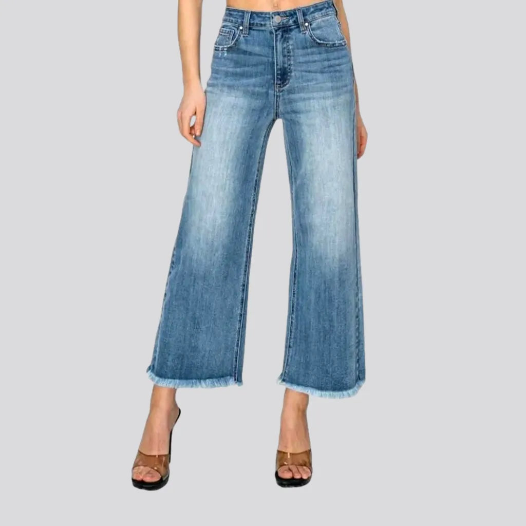 Stylish Wide Fit Medium Wash Women's Jeans | Jeans4you.shop