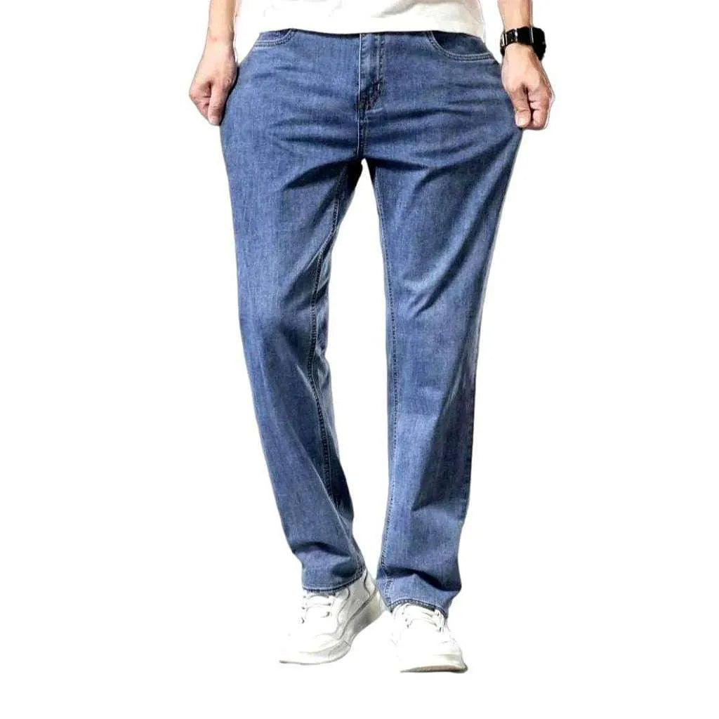 Thin stretchy casual men's jeans