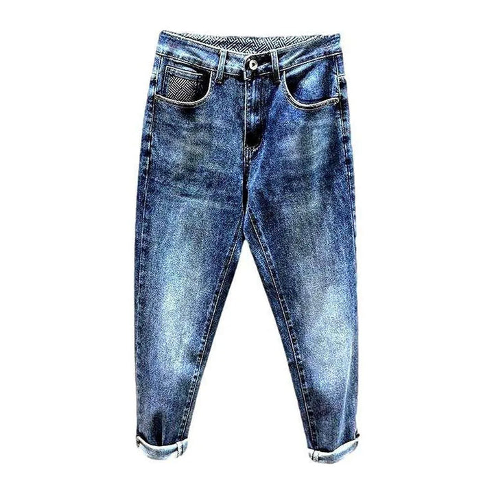 Trendy style men's baggy jeans