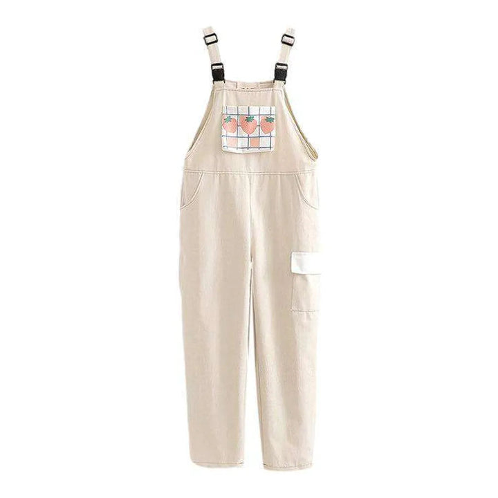 Trendy Women's Loose Fit Overall - Sand