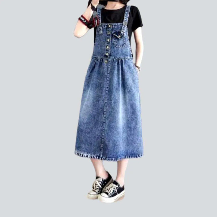 Vintage bell jean dress | Jeans4you.shop