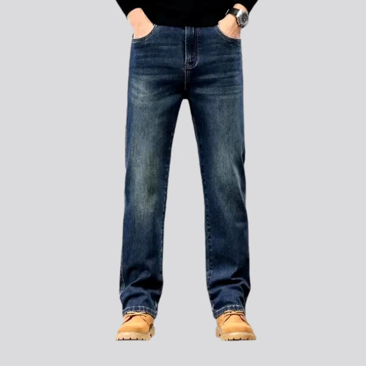 Vintage Dark Wash Tapered Men's Jeans | Jeans4you.shop