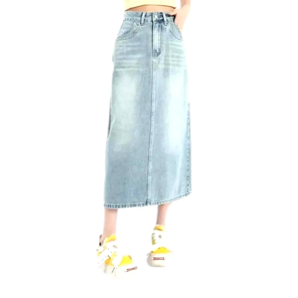 Vintage fashion women's denim skirt