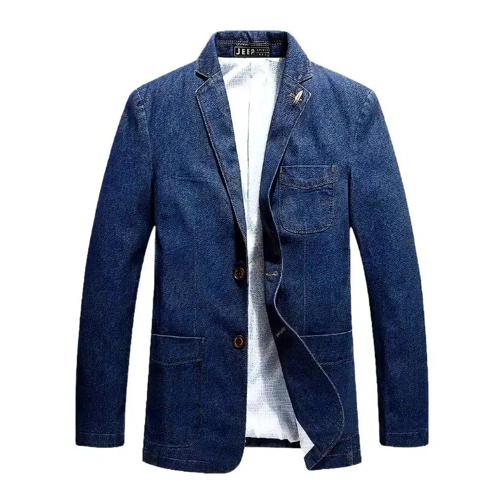 Vintage slim men's jeans blazer