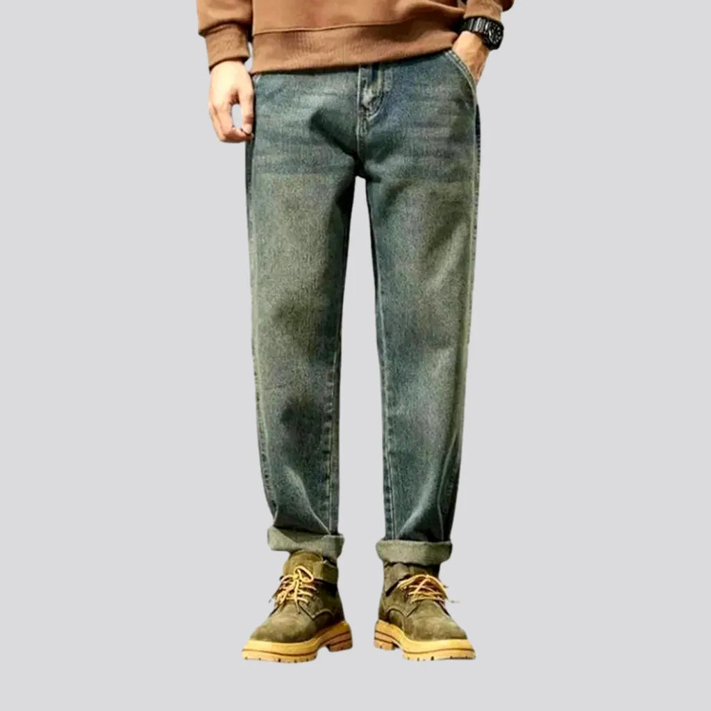 Vintage Style Roomy Faded Men's Jeans | Jeans4you.shop