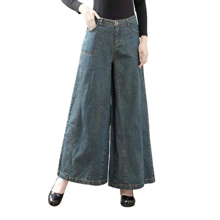 Vintage women's culottes jeans